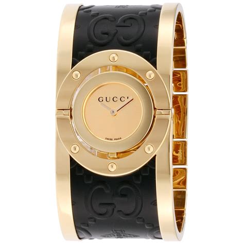 gold gucci diamond watches ladies|Gucci bezel watches for women.